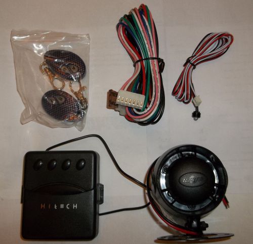 Vehicle security system w/ 2 remotes, trunk release, car finder , alarm, + more