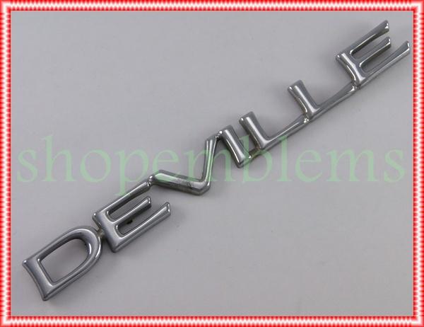 Cadillac deville trunk rear emblem 00-02 badge nameplate script oem logo boot 01