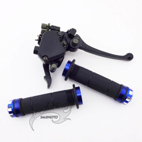 Hand grips 7/8&#034; 22mm thumb throttle brake lever for atv quad 125 150 200 250 cc