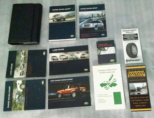 Range rover sport owners manual set 2006 !! case, navigation system, + more!!!!