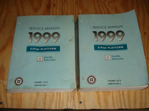 1999 cadillac deville eldorado shop manual set original service books