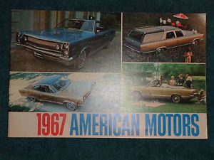 1967 amc of canada / marlin /  rebel / ambassador / american / sales catalog!