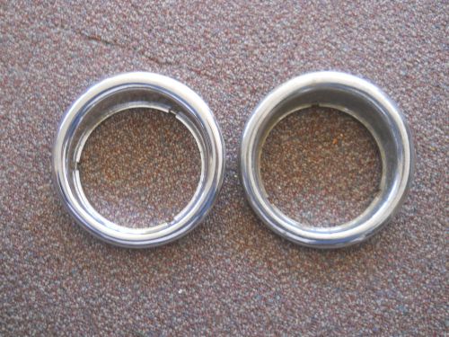 Pair of 1949-1950 used baby lincoln  taillight bezels