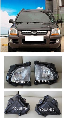 Genuine fog lights lamp set  922011f001  922021f001 kia 2005-2008 sportage