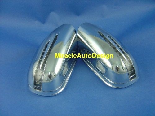 Arrow led door chrome mirror covers set for 2005-2008 mercedes benz w164 ml