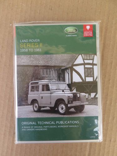 Land rover series ii (1958-1961) parts, workshop, and owner&#039;s manuals on cd-rom