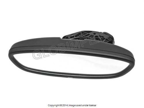 Bmw e46 m3 e86 z4 inside rear view mirror auto dimming w/ led oval type genuine