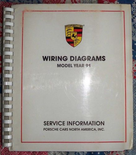 Porsche factory wiring diagram 1991 ,911 c2/c4, 911 turbo , 928s4/gt, 944s2