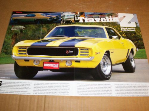 1969 chevrolet rs z/28 camaro rally sport magazine article