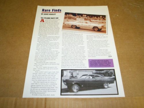 1966 mercury 427 sohc comet cyclone rare finds magazine article