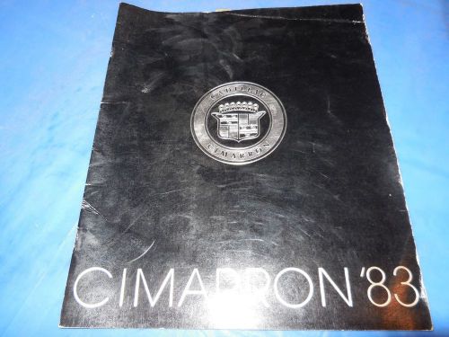 1983 cadillac cimarron original sales brochure!!