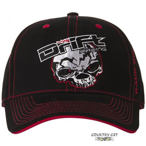 Drift racing adult drift racing skull baseball cap hat- black / red - 5245-506