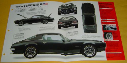 1973 pontiac firebird formula 400 ci imp info/specs/photo 15x9