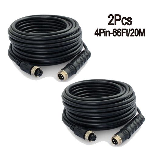 20m extension video&amp;power cable with 4pin connectors for car camera/monitor use