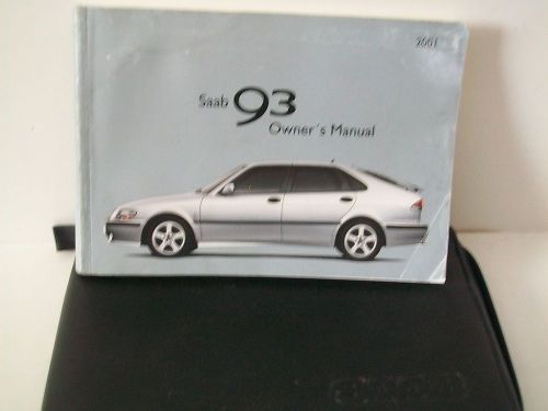 2001 saab 93 9-3  owners manual kit