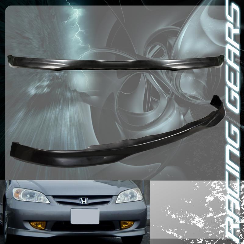 2001-2003 honda civic type r style polyurethane front lower bumper spoiler lip