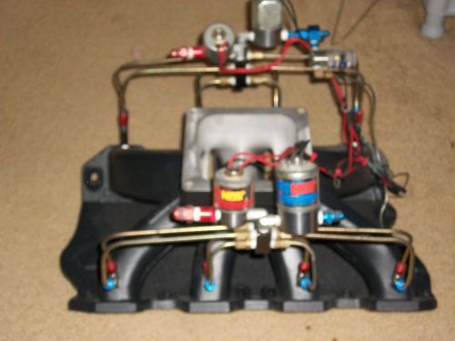 Ford 351w 9.2 deck fogger nitrous nos oxide race drag intake holley dominator