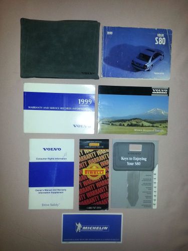 Oem 1999 volvo s80 owner&#039;s manual set &amp; case owners guide user&#039;s book users s 80