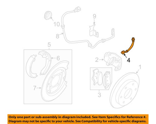 Suzuki oem 09-12 equator rear brake-flex hose 5154082z20