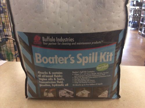 Buffalo industries boater&#039;s oil spill safety kit #92003 marine engine new