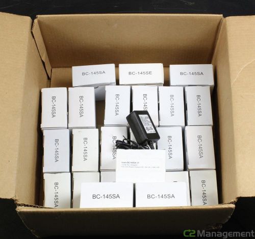 Lot of 24 new icom bc-145sa 110-240vac input 16vdc output adapter for bc-119n bc