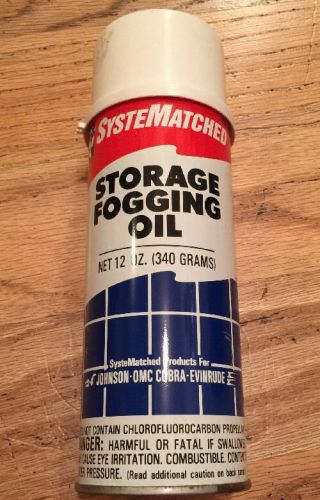 Systematched storage fogging oil 12oz can johnson omc cobra evinrude 2/4 cycle