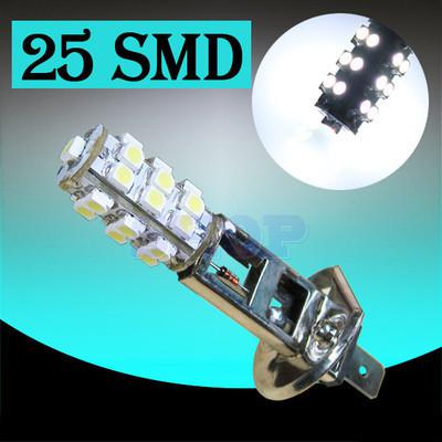 H1 25 smd pure white fog beam driving led car light bulb lamp