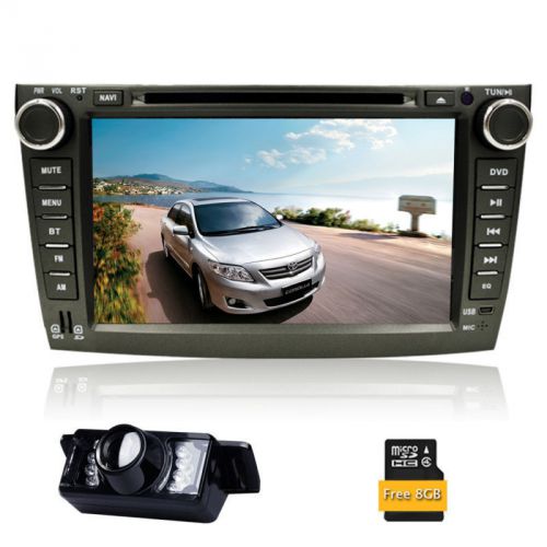 8&#034; monitor gps navigation car stereo auto radio dvd for toyota corolla 2007-2011
