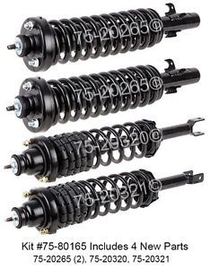 Complete set new front &amp; rear right &amp; left strut shock coil spring assembly