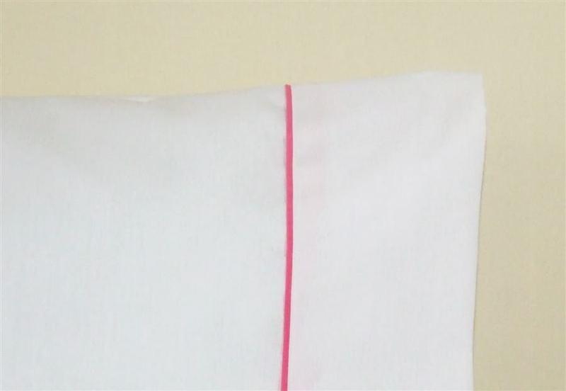 34x75 bunk sheet set rv camper sheets easy-care white percale w/pink trim  new!
