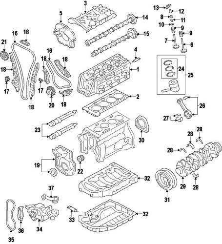 Volkswagen\audi 06h109509q genuine oem chain guide