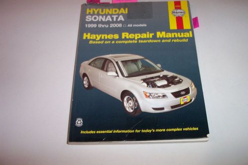 Hyundai /&#039;99-&#039;2008  sonata haynes repair manual / isbn-13:978-56392-736-2 /used