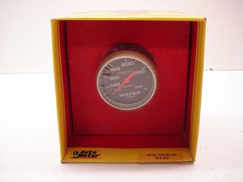 New nascar 5432 autometer 2-5/8&#034; liquid filled 120°-240° water temperature gauge