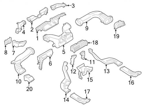 Ford oem dashboard air vent ds7z19893bb image 20