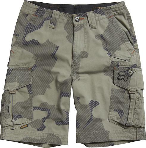 Fox racing slambozo youth boys camo cargo shorts charcoal/gray/camo