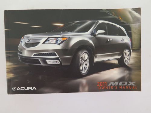 2011 acura mdx owners manual guide book