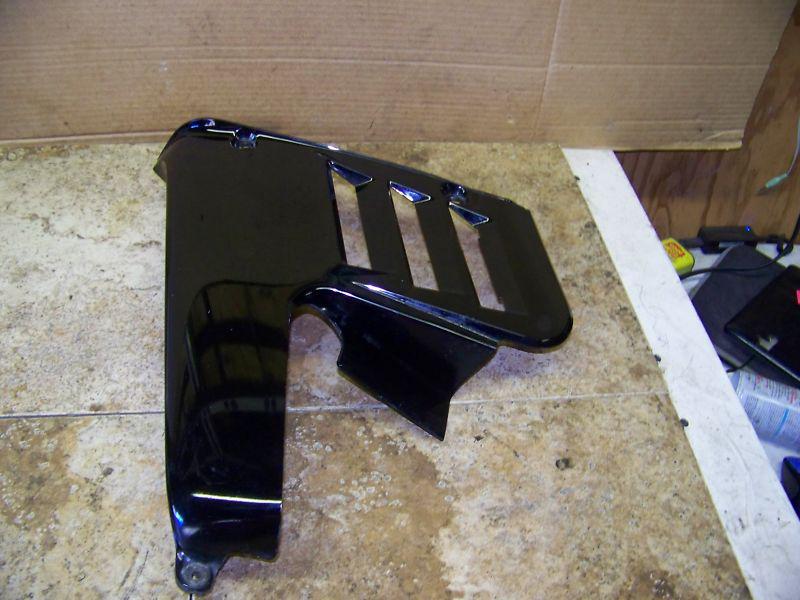 1980-1983 honda goldwing gl1100 left lower under cowl fairing black