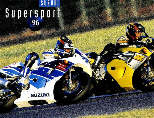 1996 suzuki gsx-r super sport motorcycle brochure -gsxr1100wi-gsxr750w-suzuk