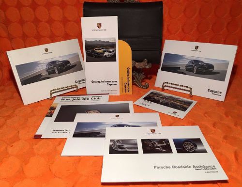 2012 porsche cayenne s sport turbo v6 v8 owners manual full set 12