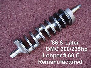 Crankshaft, omc &#039;86 &amp; later v6 omc looper 200/225hp outbard-remanufactured 60c