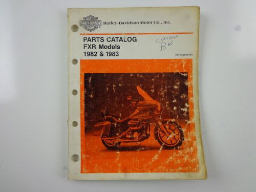 Harley davidson original 1982 &amp; 83 fxr models parts catalog  99439-83a #3