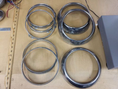 Lot of: 1949 1950 headlight rings / bezels / trim (ag)