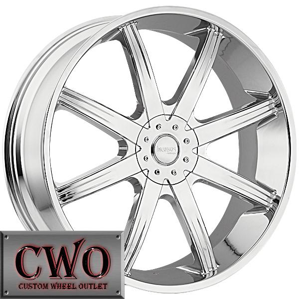 26 chrome incubus empire rims 5x127/5x135 5 lug jeep wrangler c1500 ford f150