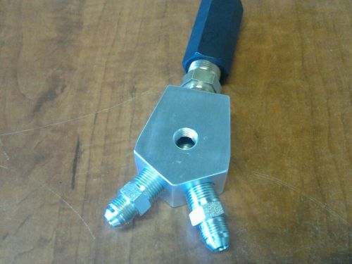 Lowrider hydraulics hi flow 3/4  check valve kit w/1/2&#034; y block #8