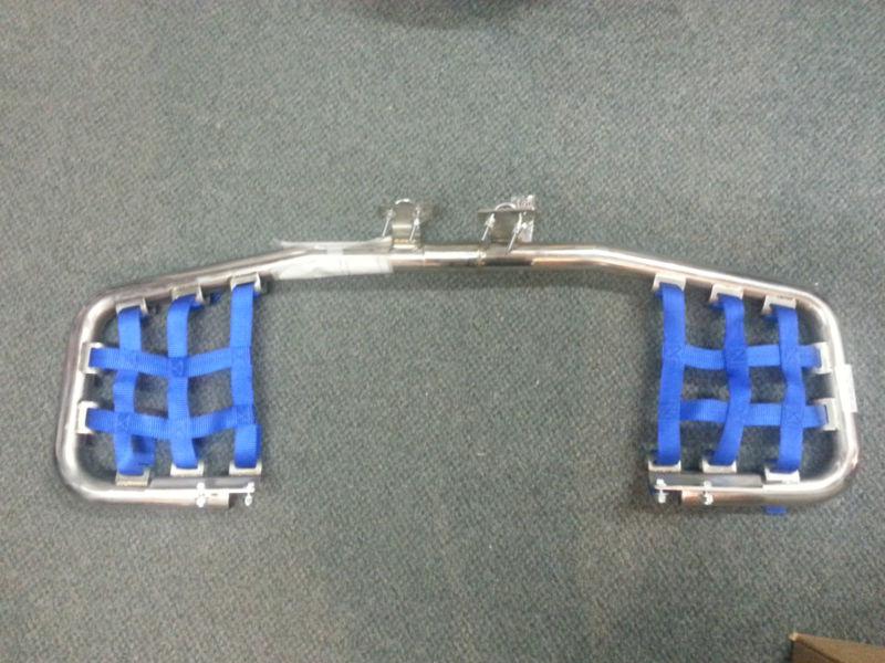 Dg stainless seriesnerf bars, blue- suzuki lt-z250 quad sport (2004)