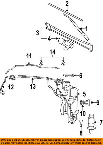 Mopar oem 5152076ac wiper & washer-windshield-washer pump