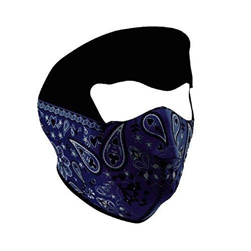 Zanheadgear zanheadgear paisley neoprene face mask bandanna (blue)
