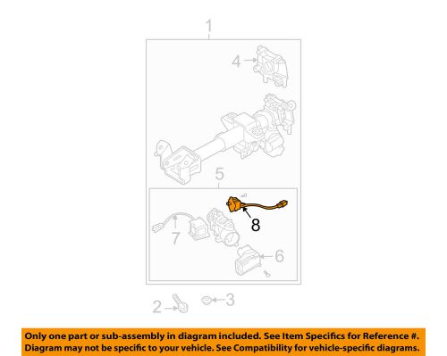 Chevrolet gm oem 04-08 aveo steering column-key alarm switch 96238727