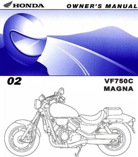 2002 honda vf750c magna motorcycle owners manual -vf 750 c-magna vf750-honda