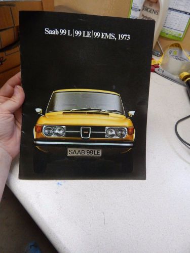 1973 saab 99l 99 l le 99 ems sales brochure rare